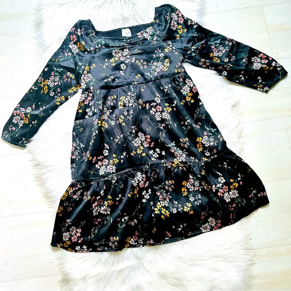 NWT Abercrombie & Fitch Long Sleeve Satin Dress, 12